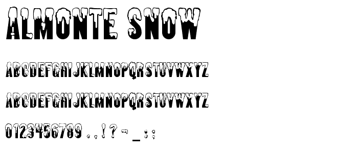 Almonte Snow font